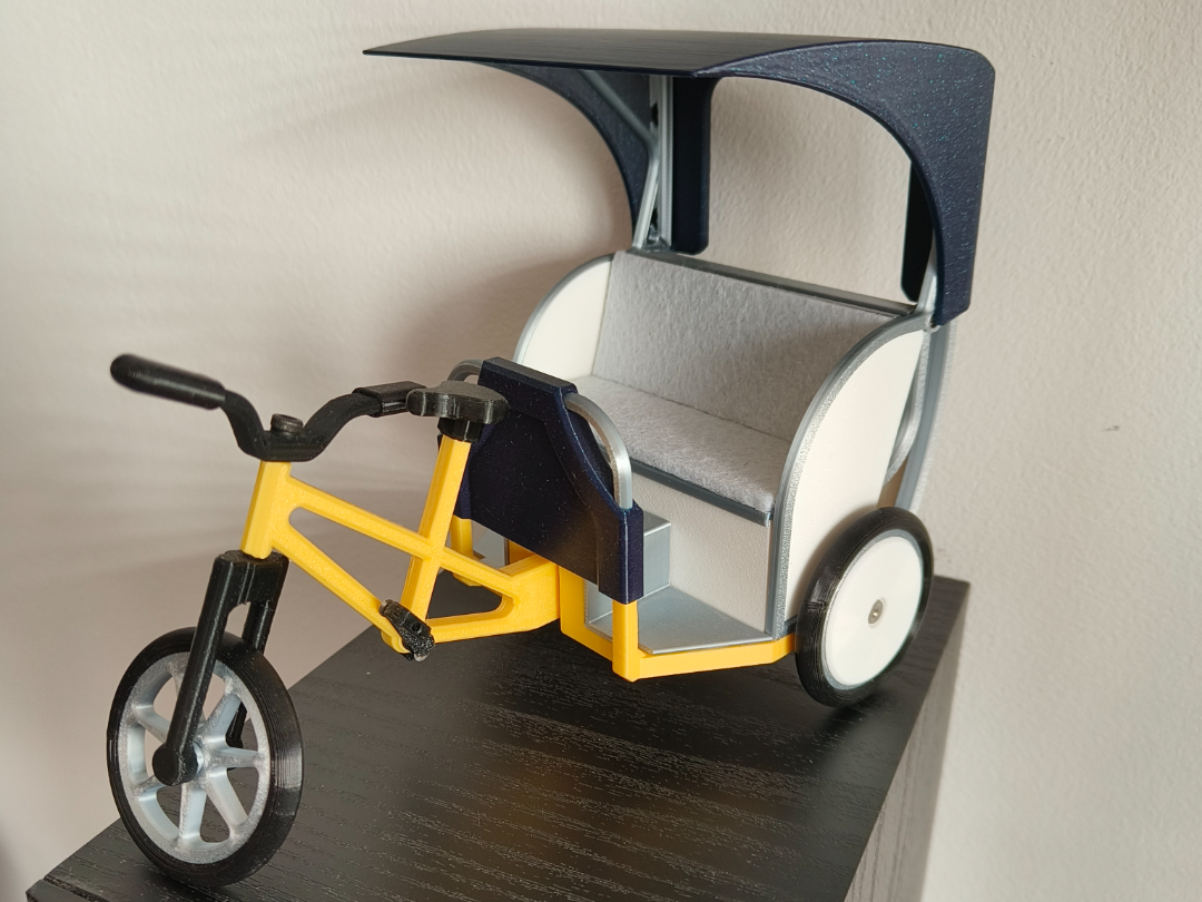 Rickshaw Pedicab tricycle accurate model