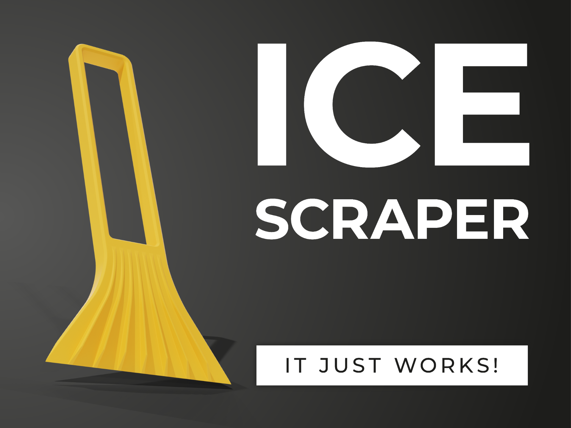 Compact Ice scraper