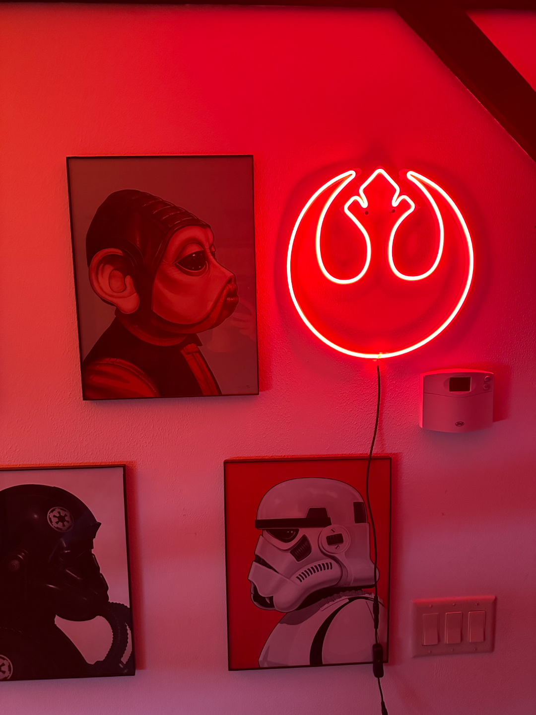 Star Wars Rebellion logo neon sign