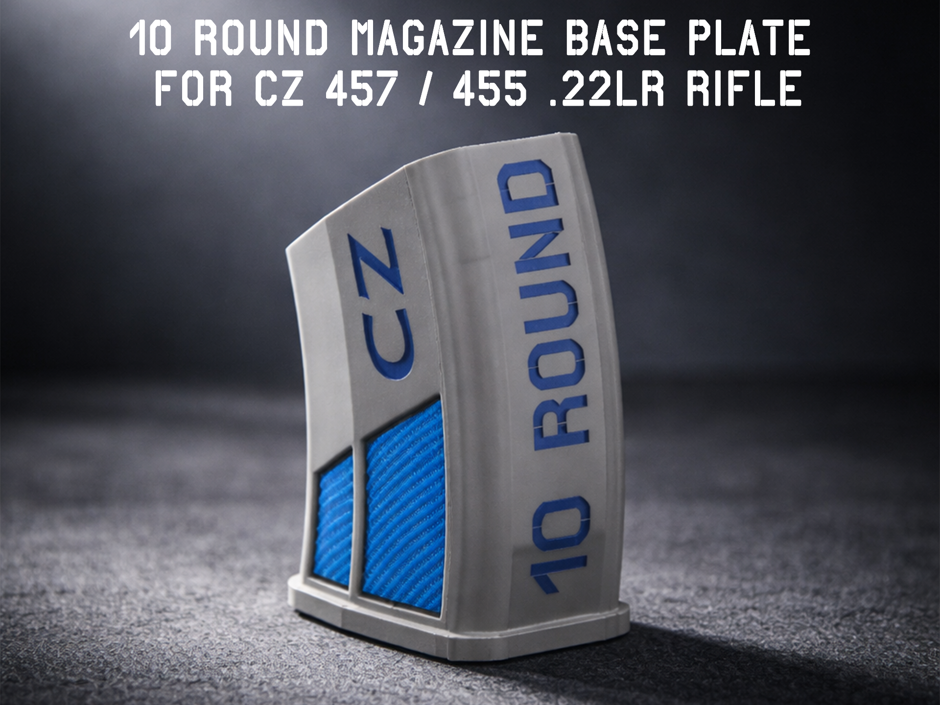 10 round magazine base plate for CZ 457_455 .22LR