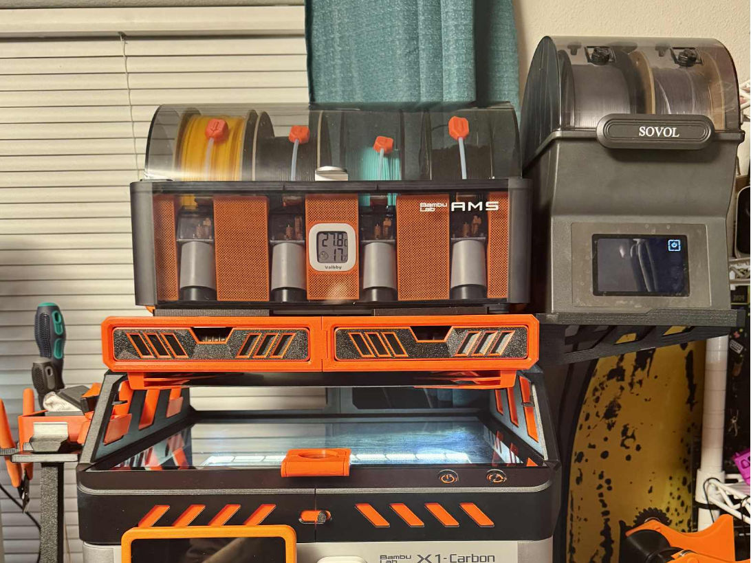 DUAL DRYER EXTENSION SHELF FOR THE D3P RISER