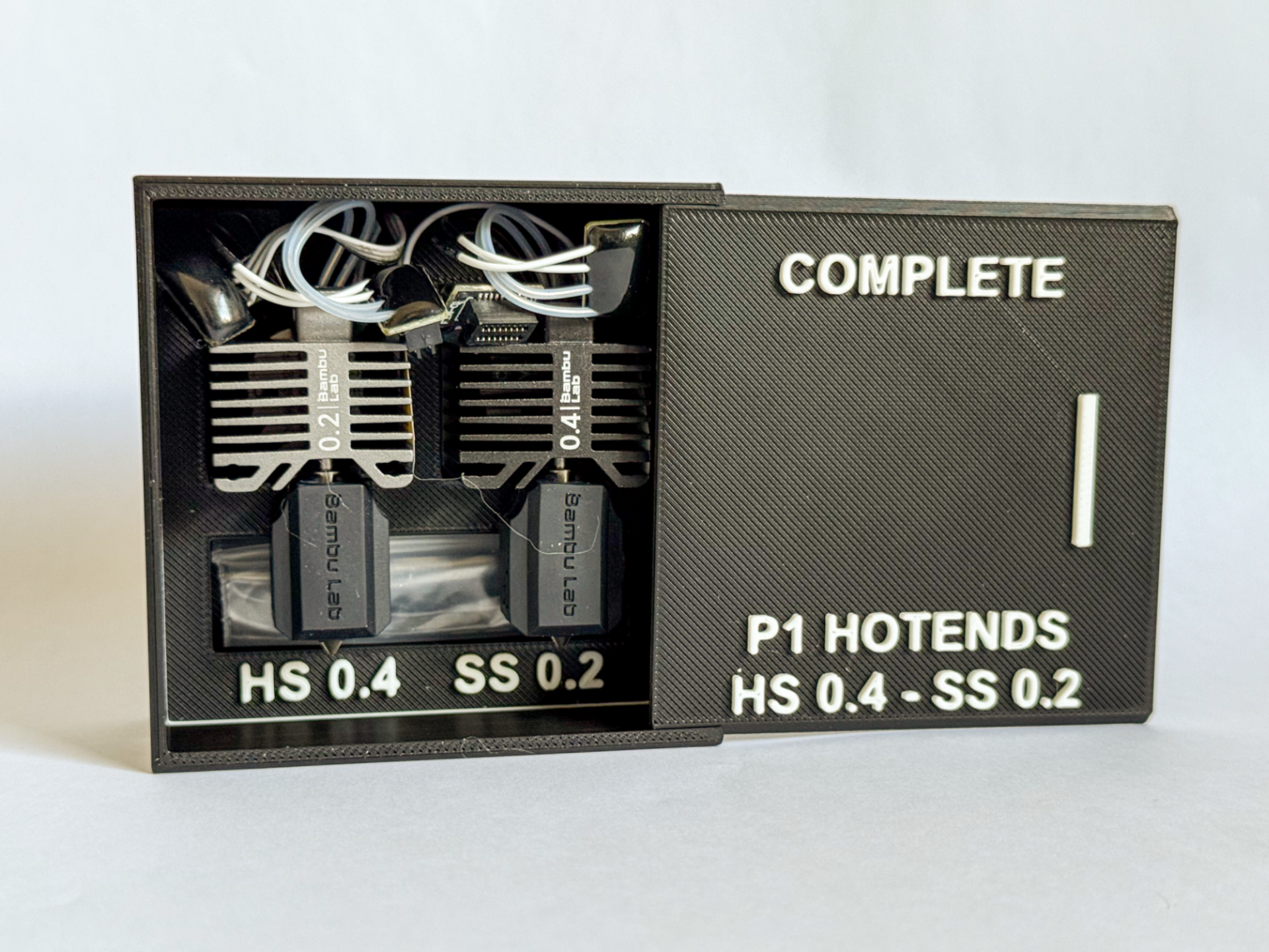 Bambu Lab P1 Hotend Box – Complete Kit Organizer