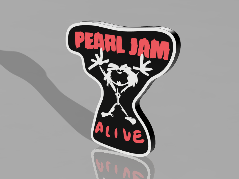 Pearl Jam stickman lightbox