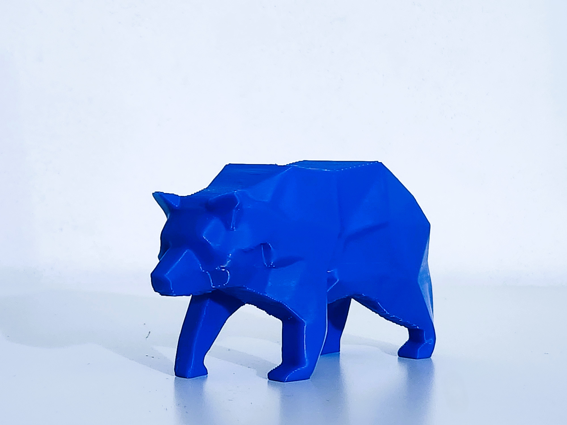 Walking bear - low poly figure