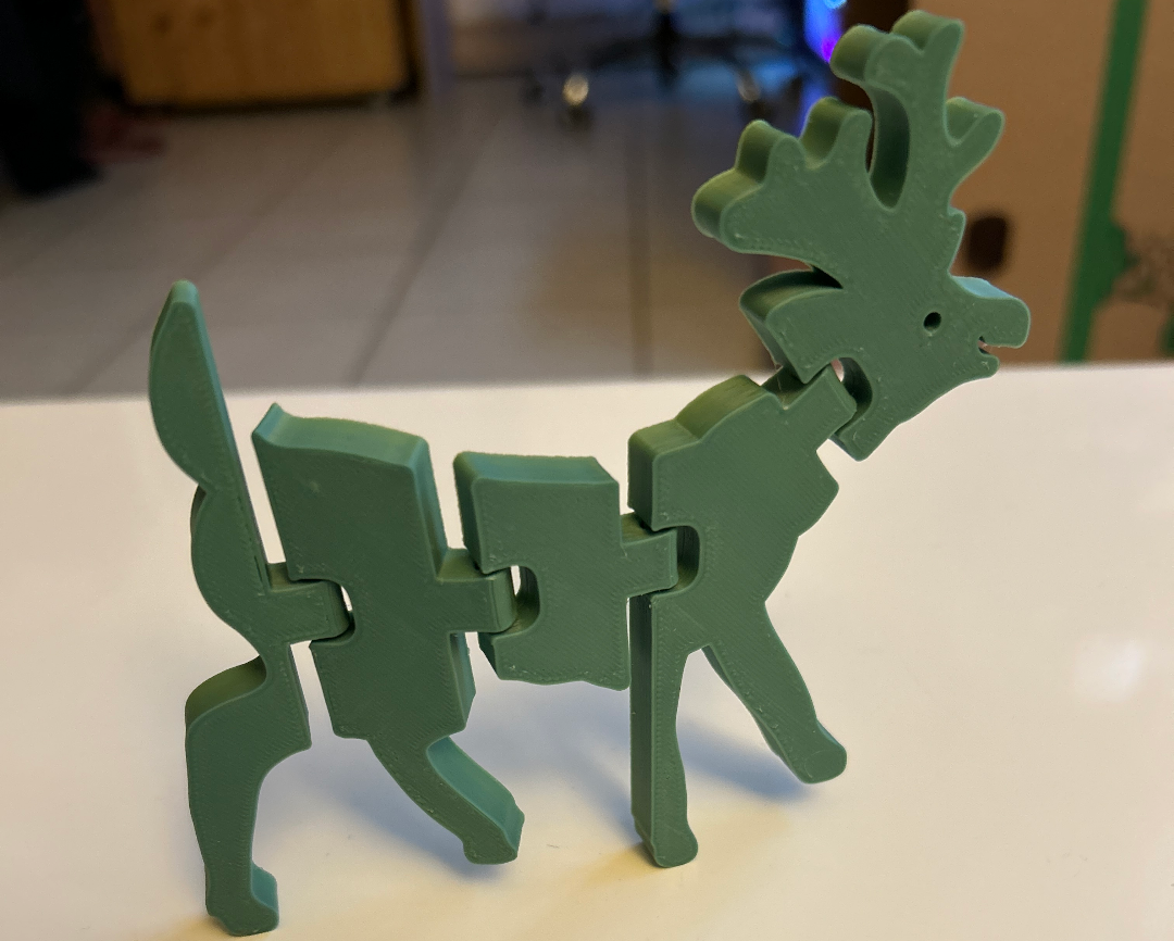 Renne de Noël articulée