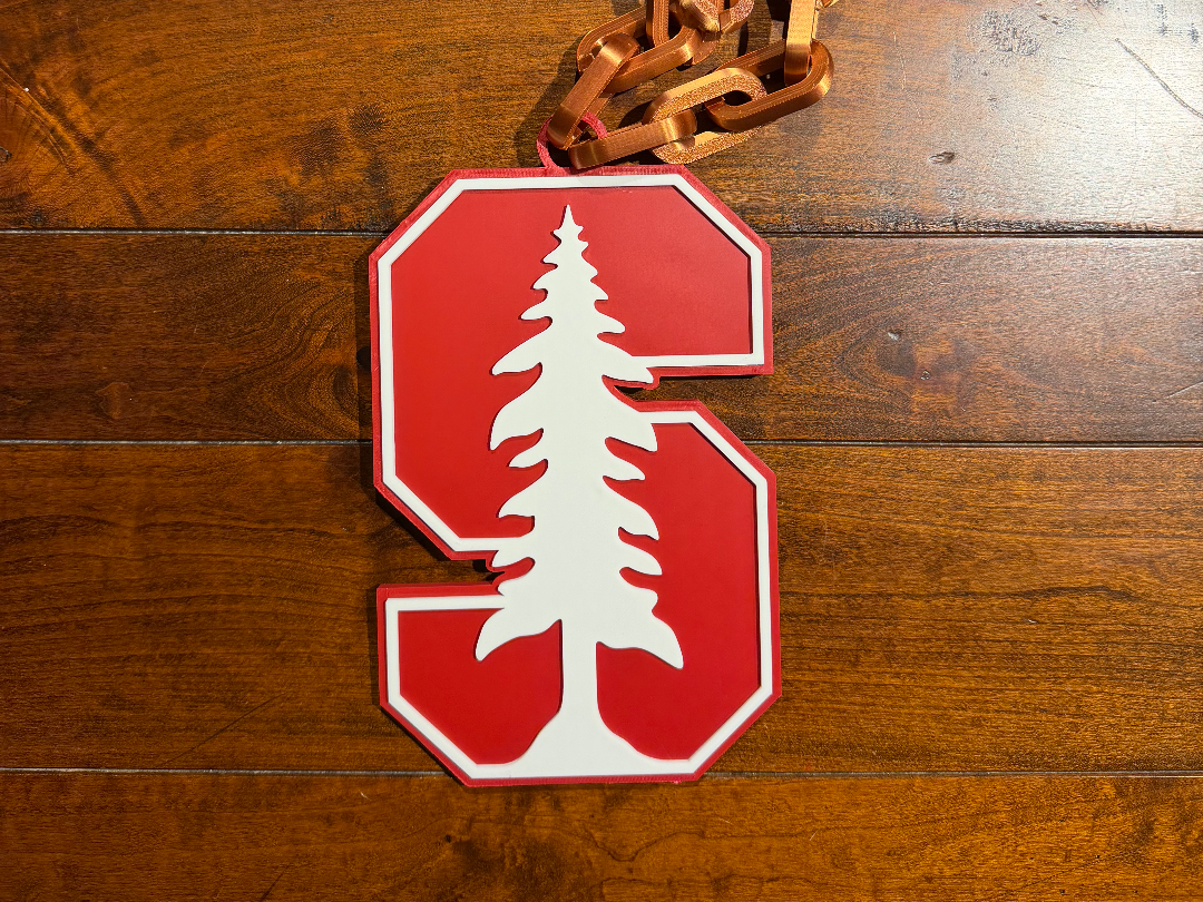 Stanford Cardinal Oversized Necklace Logo