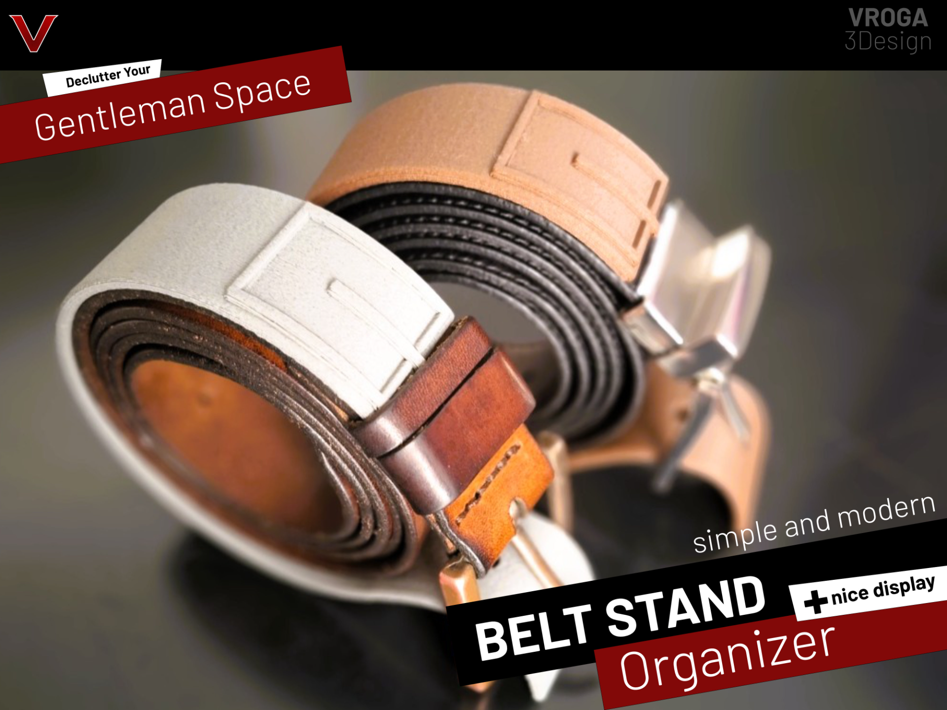 Belt Organizer Stand Holder