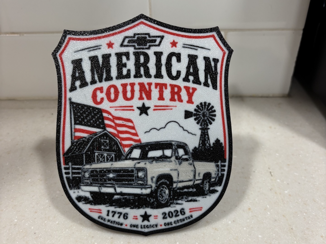 American chevy hitch cover