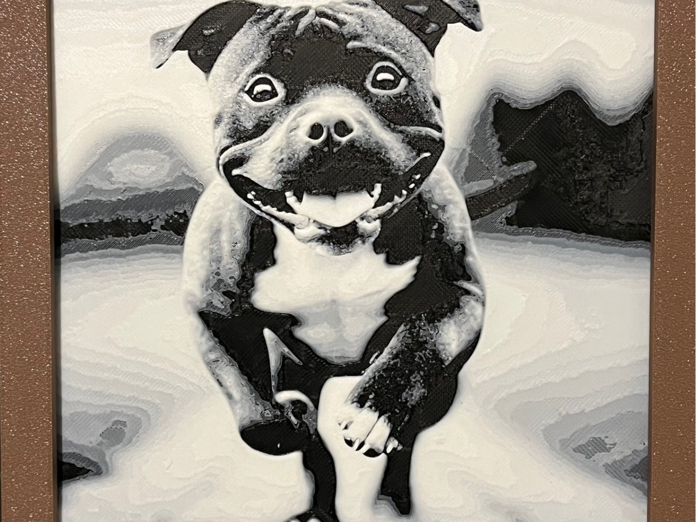 Staffie American staffordshire terrier hueforge