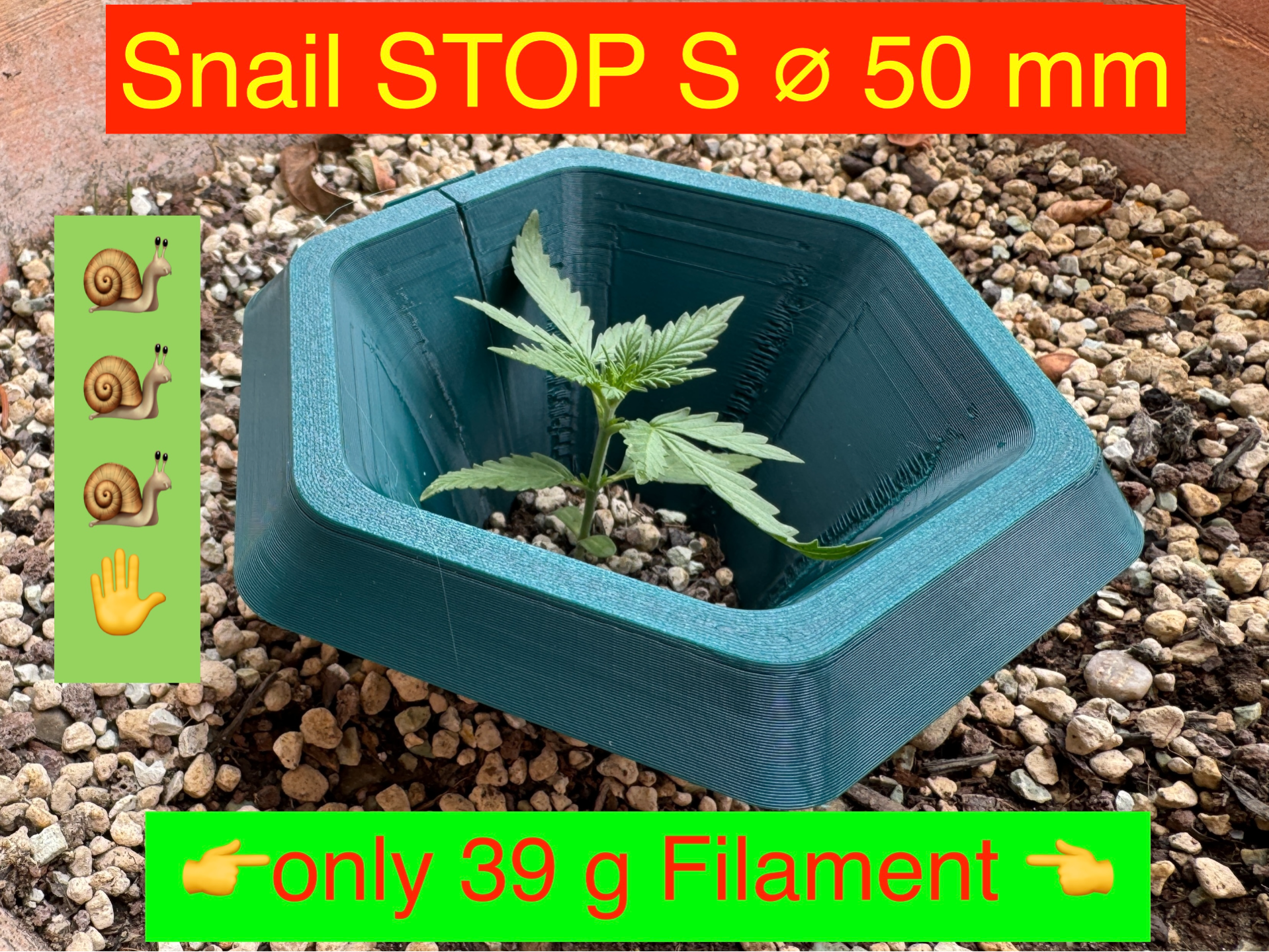 Snail Stop S / Collar - Schneckenstop / Kragen