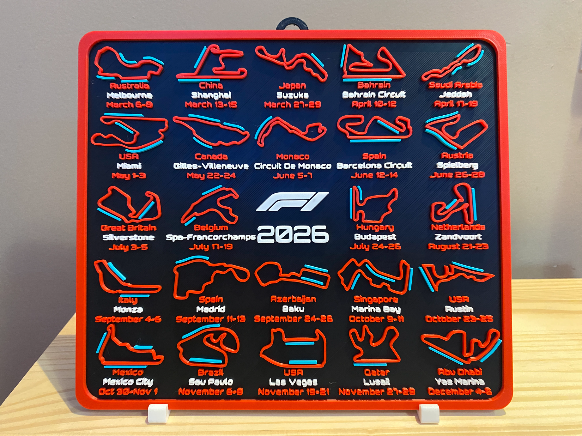 2026 F1 Calendar with DRS Zones