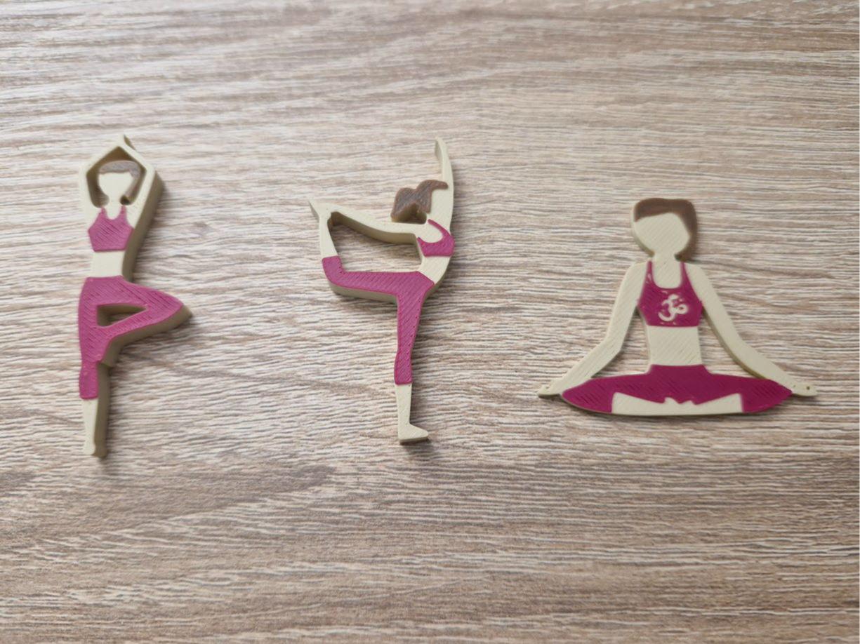 Yoga Pos Key Chains