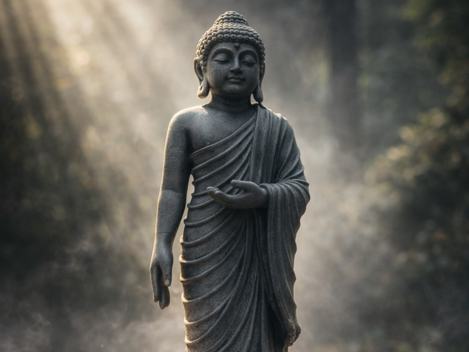 buddha con piedistallo