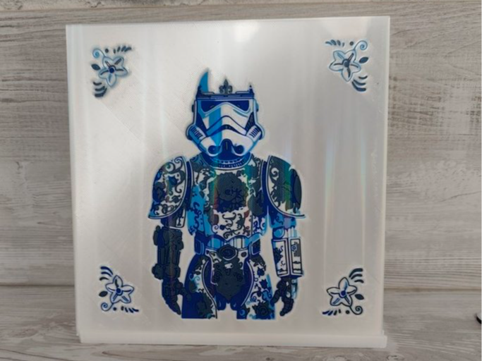 Stormtrooper Delft Bathroom Tile