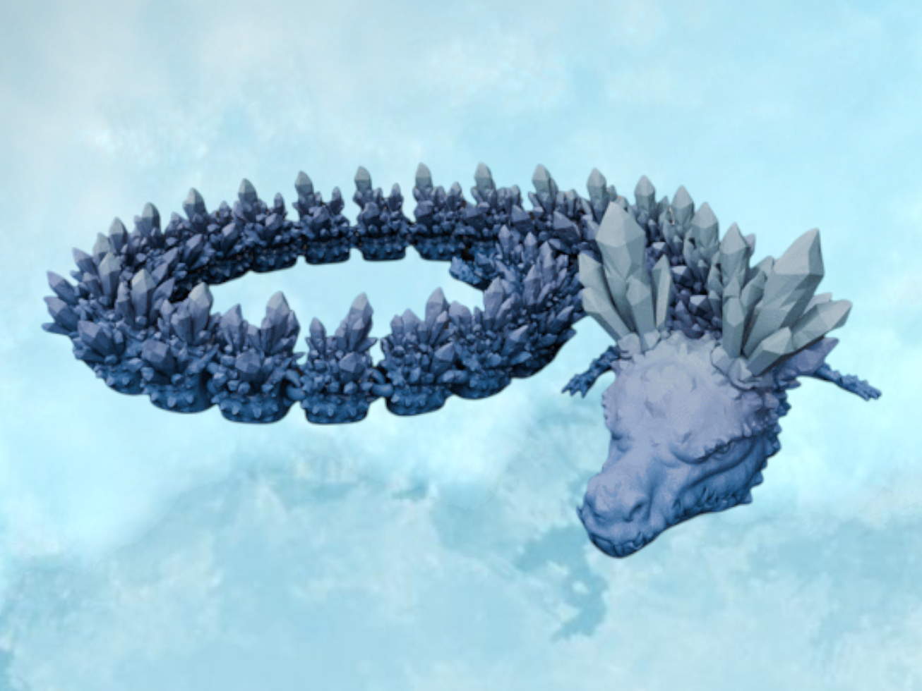 Dragón Cristalino del Cielo (Flexi Dragon)