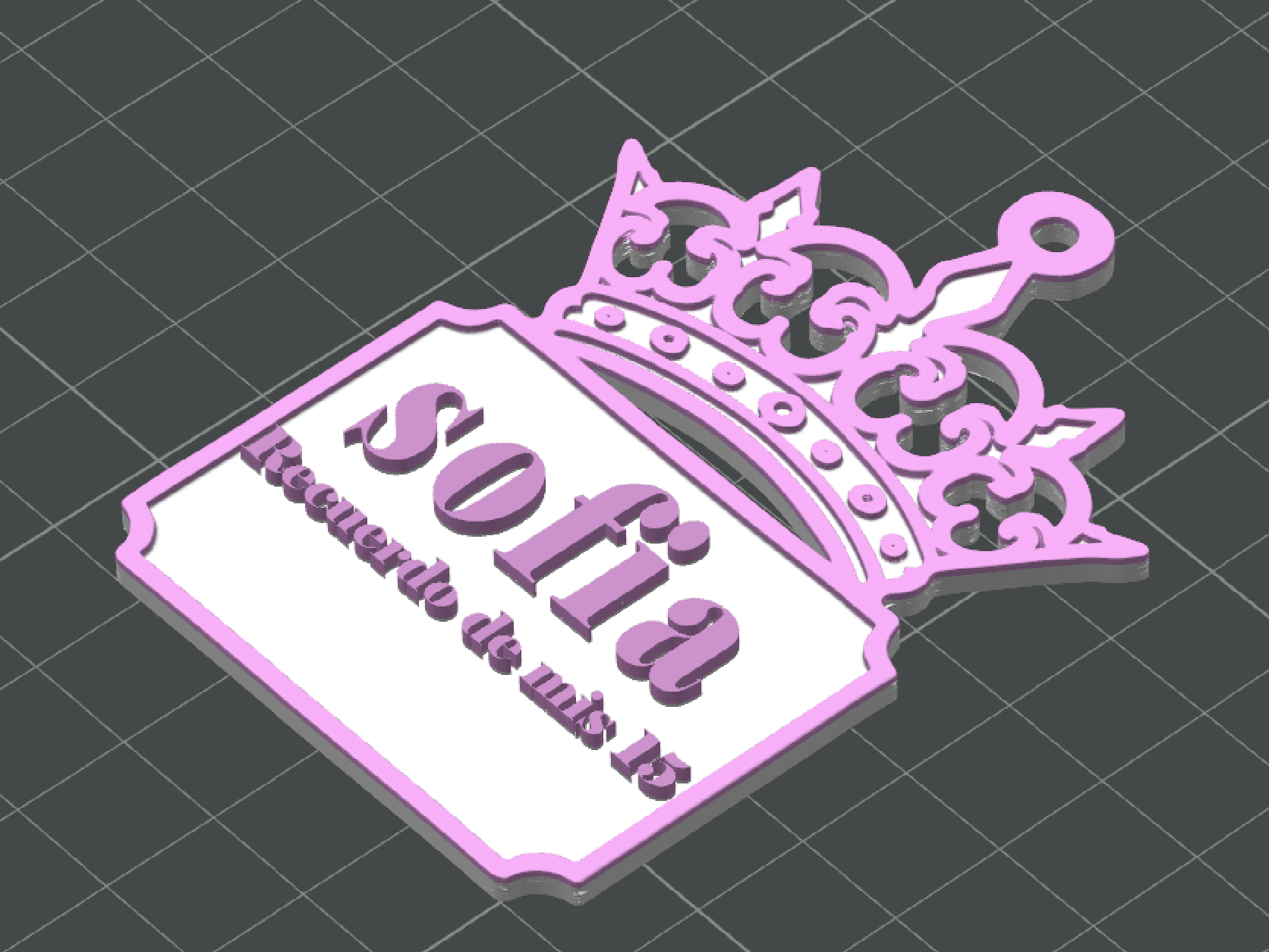 15th Birthday (Quinceañera) keychain