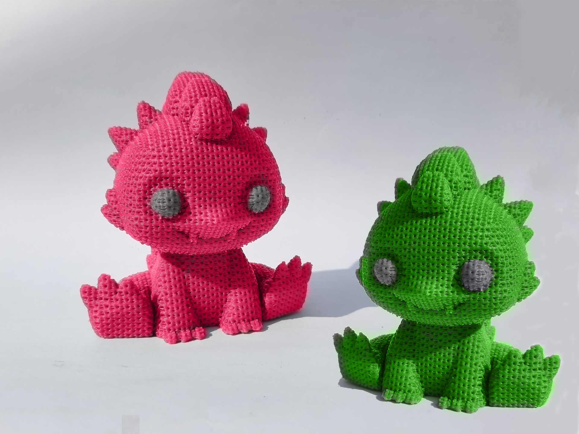 knitted little dinosaur