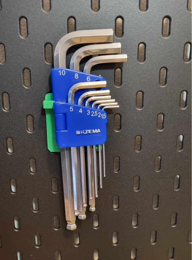 Allen Key Set Holder for Ikeas Skådis