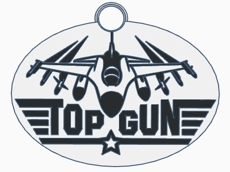 F - 16   TOP - GUN   keychain / zipper