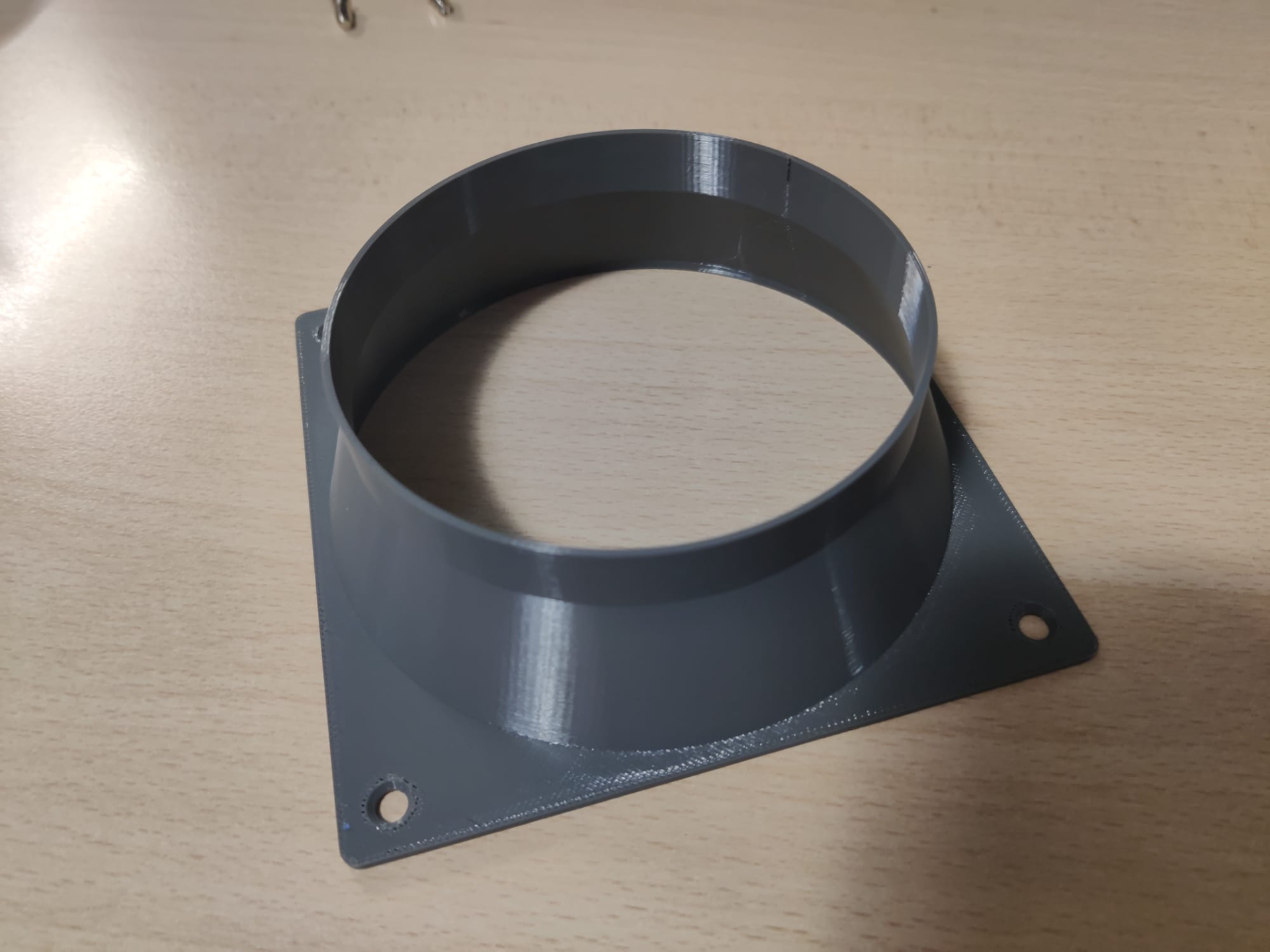 120mm fan to 100mm flexible tube adapter