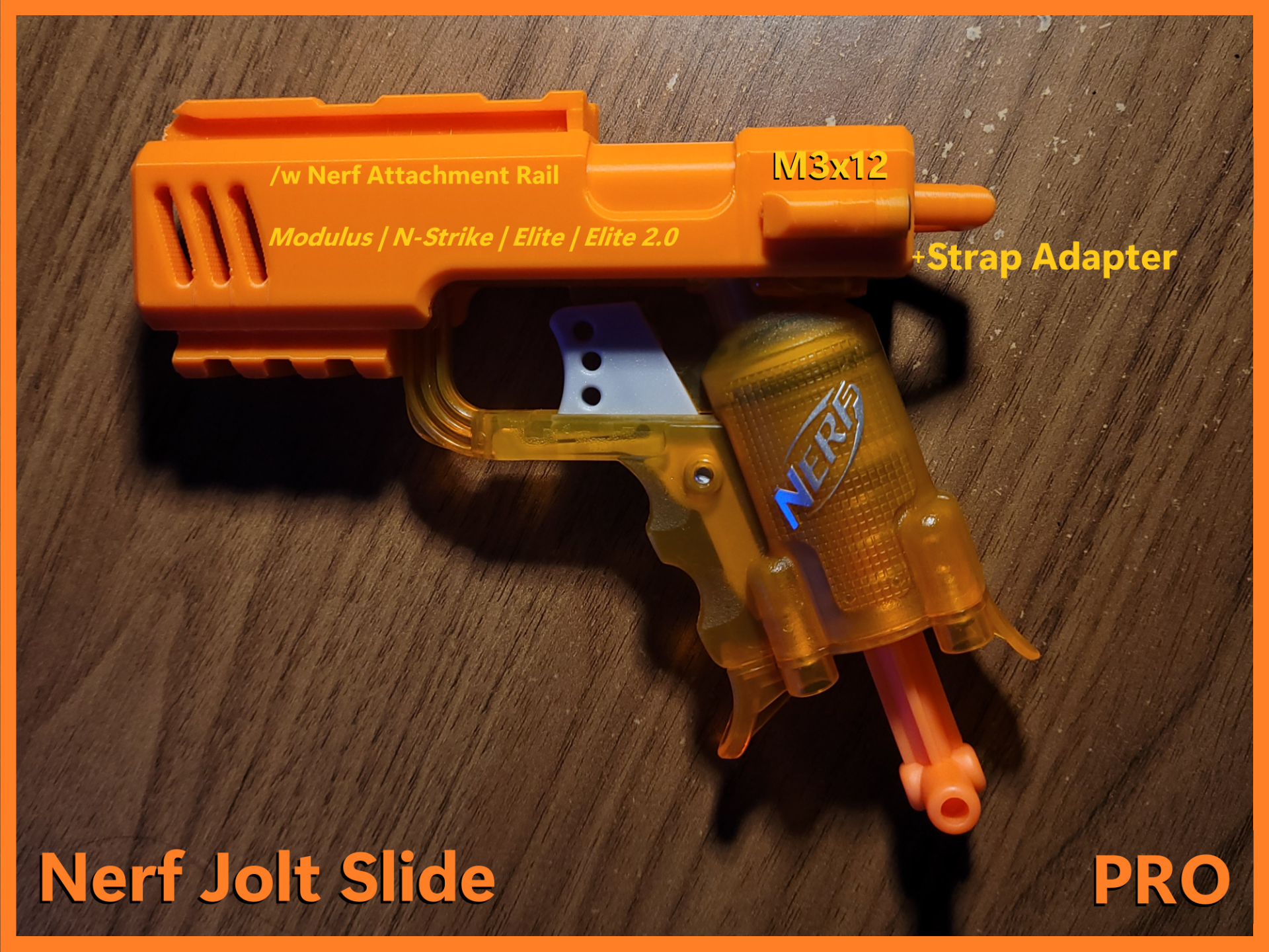Nerf Jolt Slide Pro /w Nerf Attachment Rail