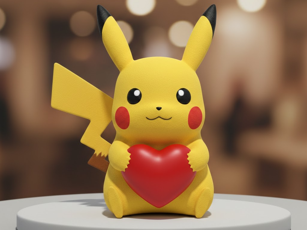 Pikachu with heart