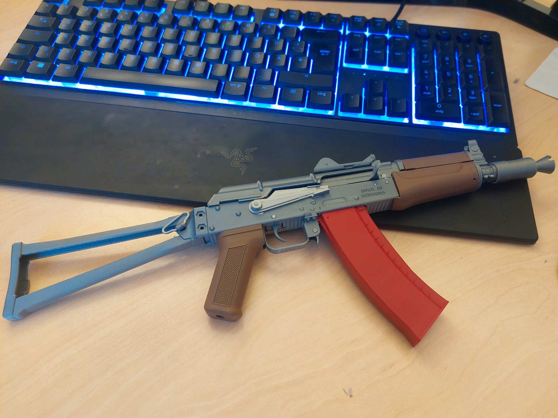 AKS 74u toy rifle Stock
