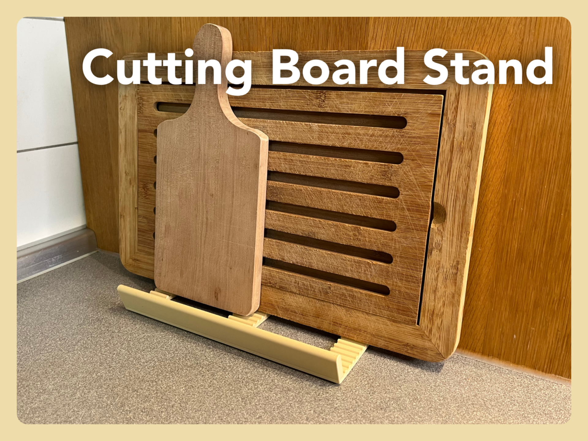 Cutting Board Stand – Dry & Secure