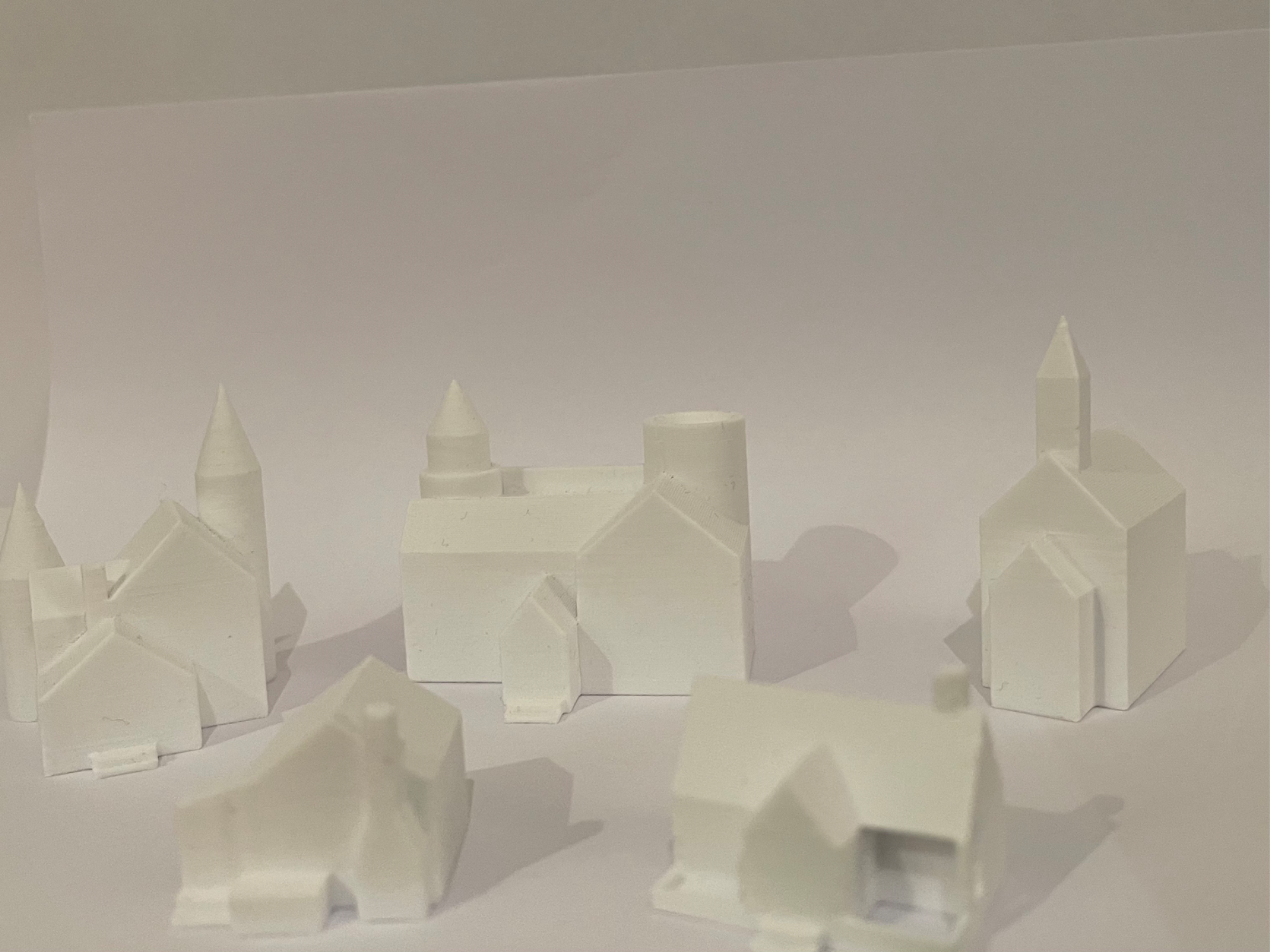 miniature medieval village