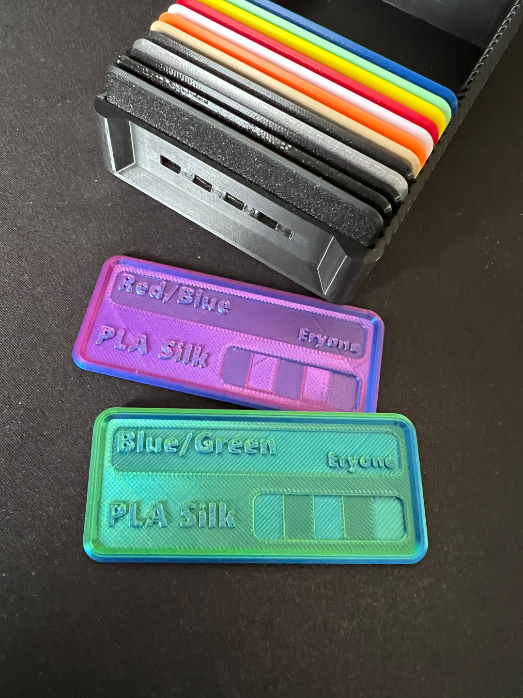 PLA Silk Filament Sample with Brand Name