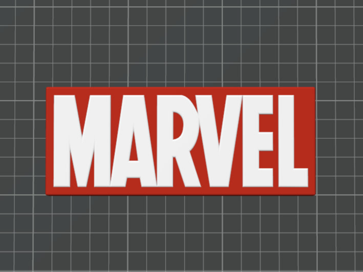 Logo Marvel Letras y Base separadas