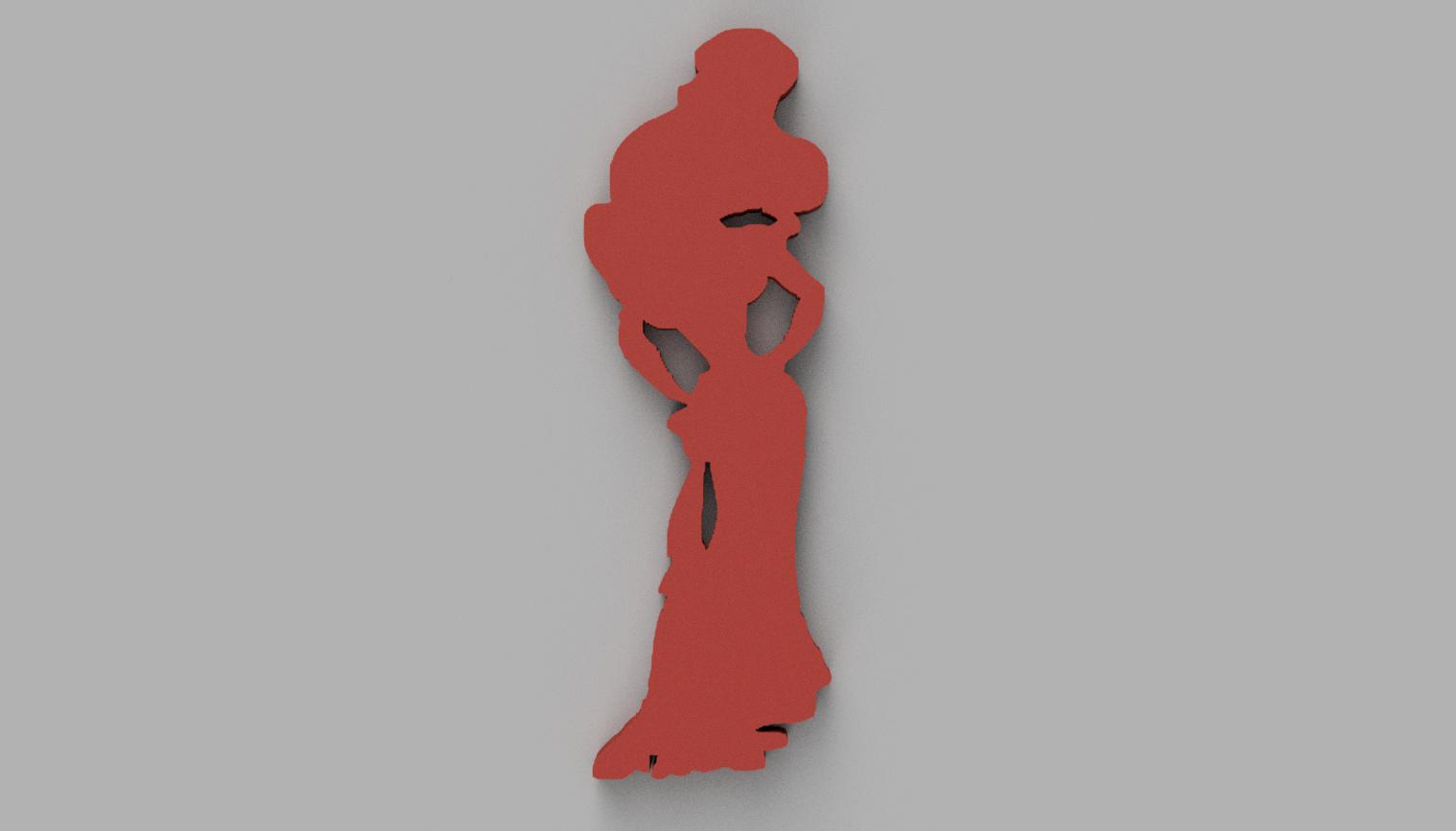 Megara Silhouette (Hercules) | Heroine Wall Art