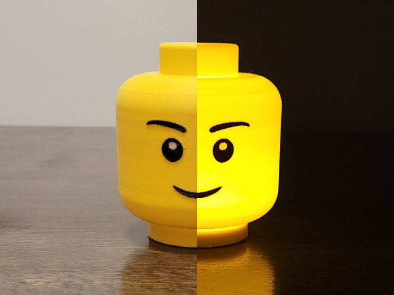 Light Up Brick Head!  -  LED 001 Kit