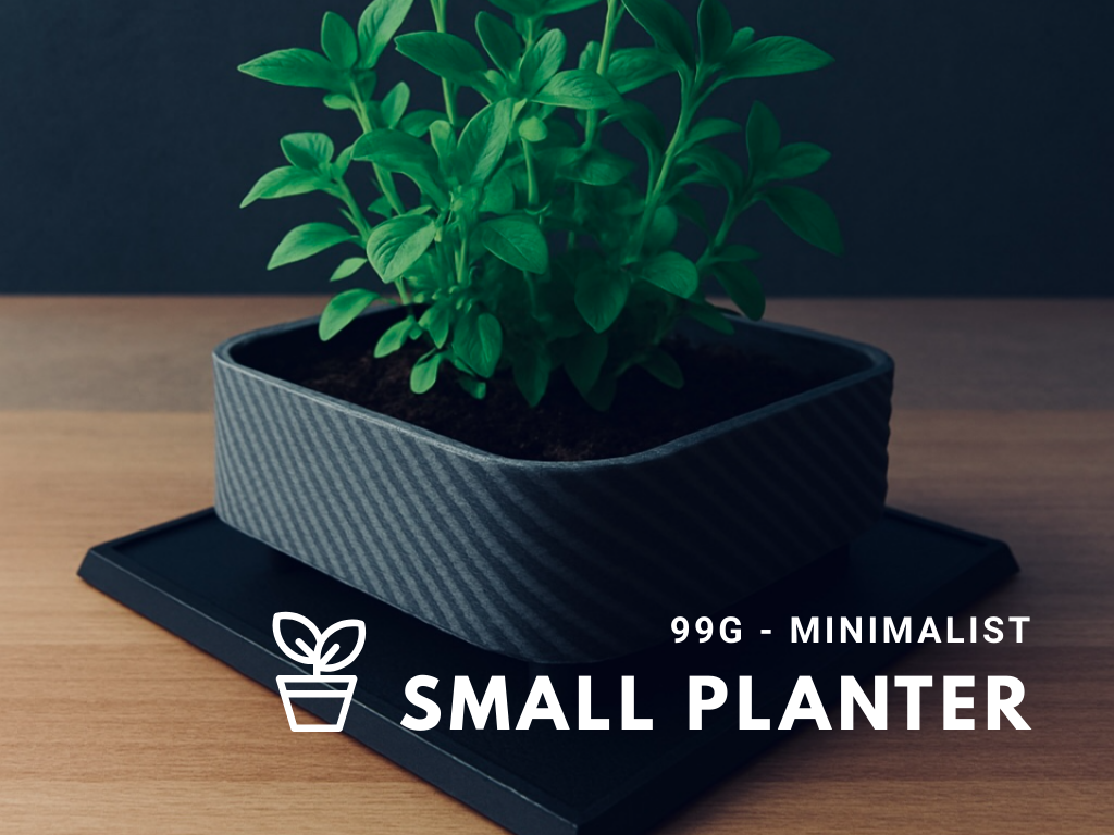 Small minimalist planter