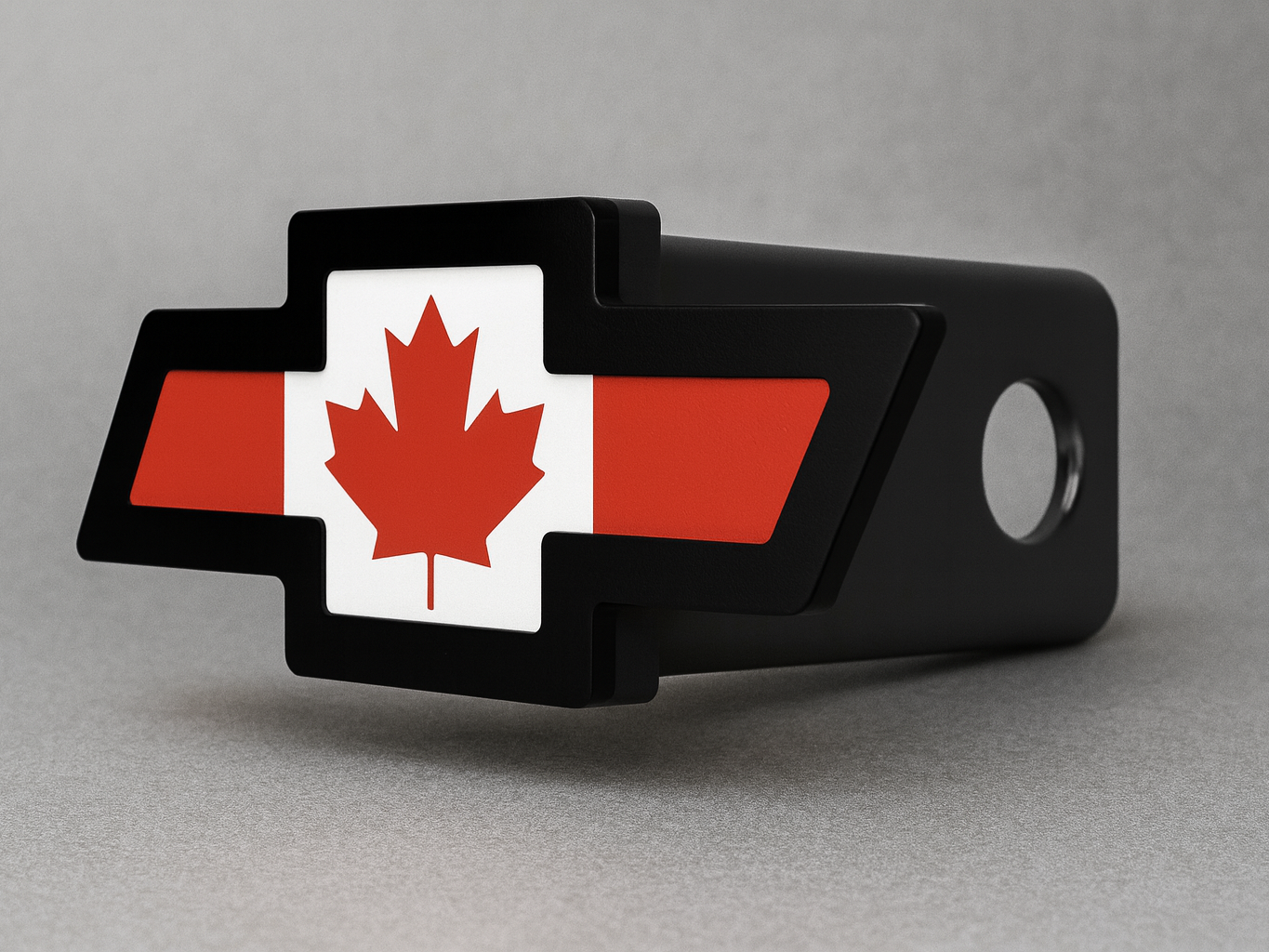 Canadian Flag Chevrolet Bowtie Hitch Cover