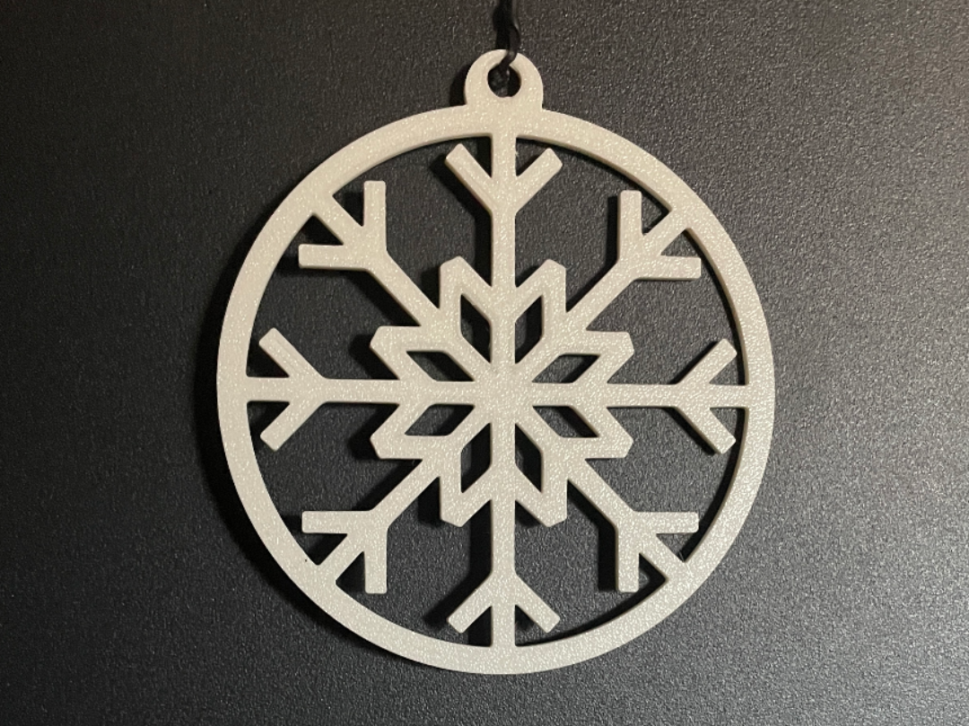 Boule de noël flocon de neige 2