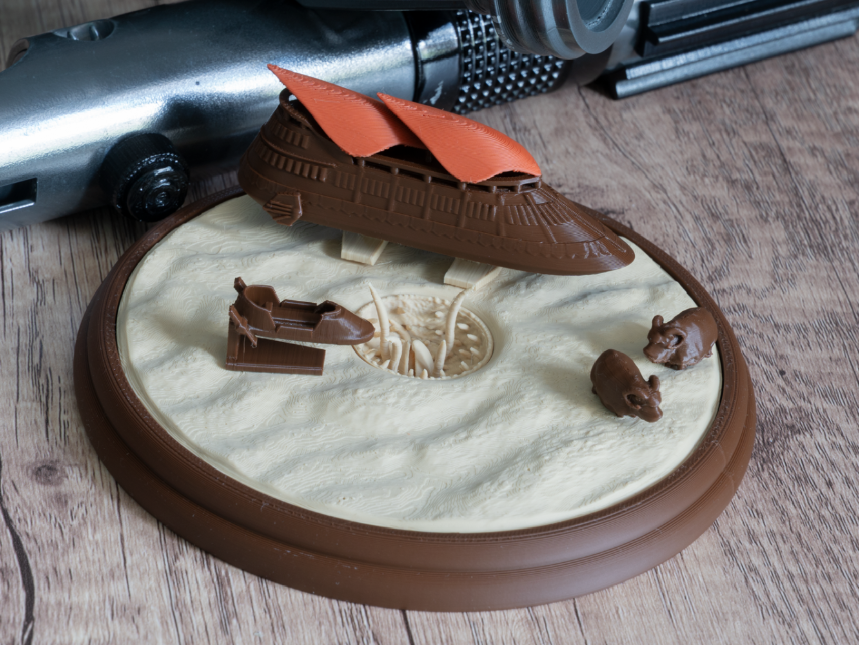 Jabbas Barge and Sarlacc  Diorama