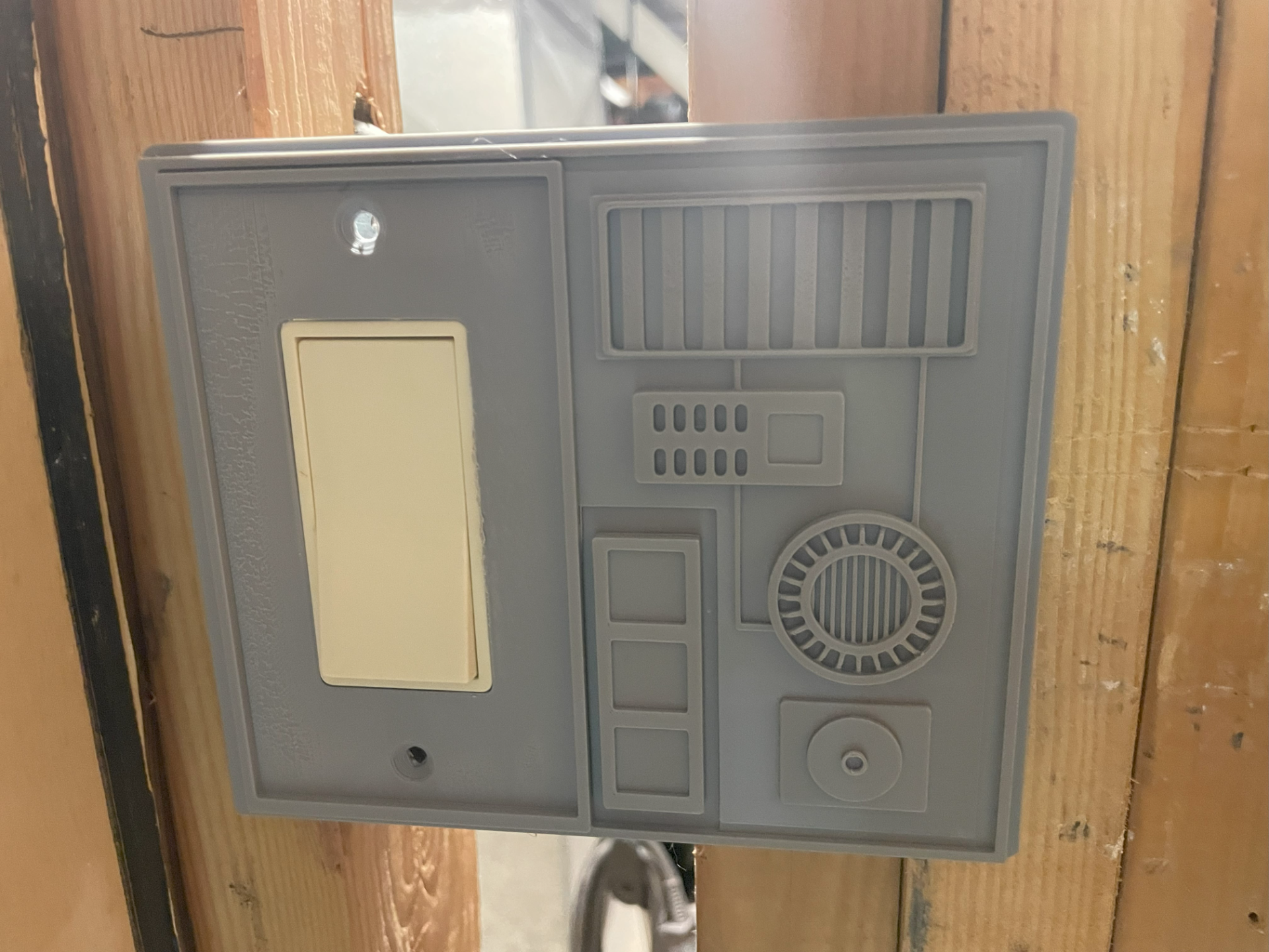 One Sided Galaxy's Edge Panel Single Switch Cover