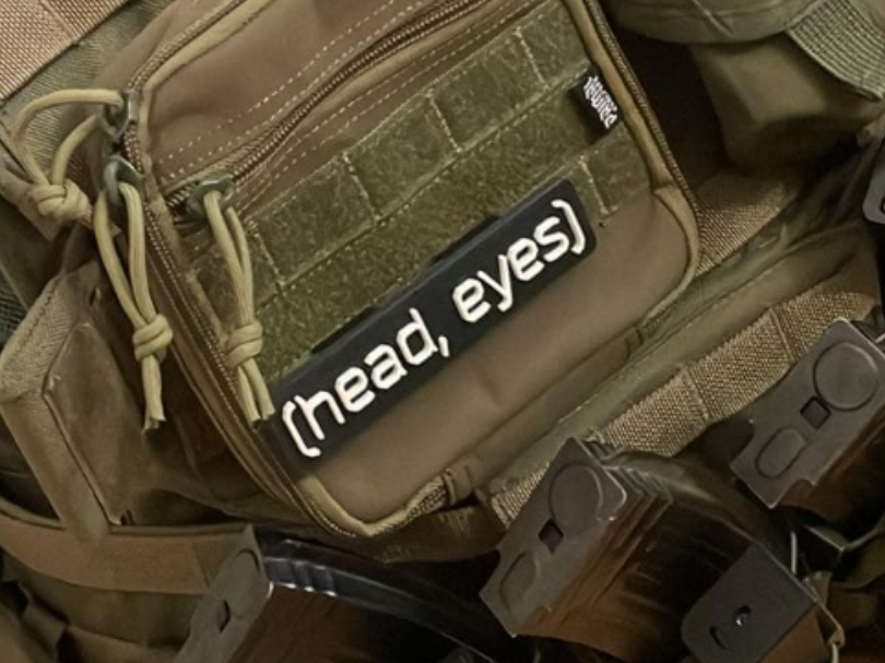 pin / patch mounted on MOLLE sytem