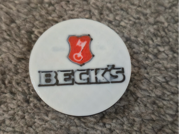 Perfect Draft Handle Cap - Becks