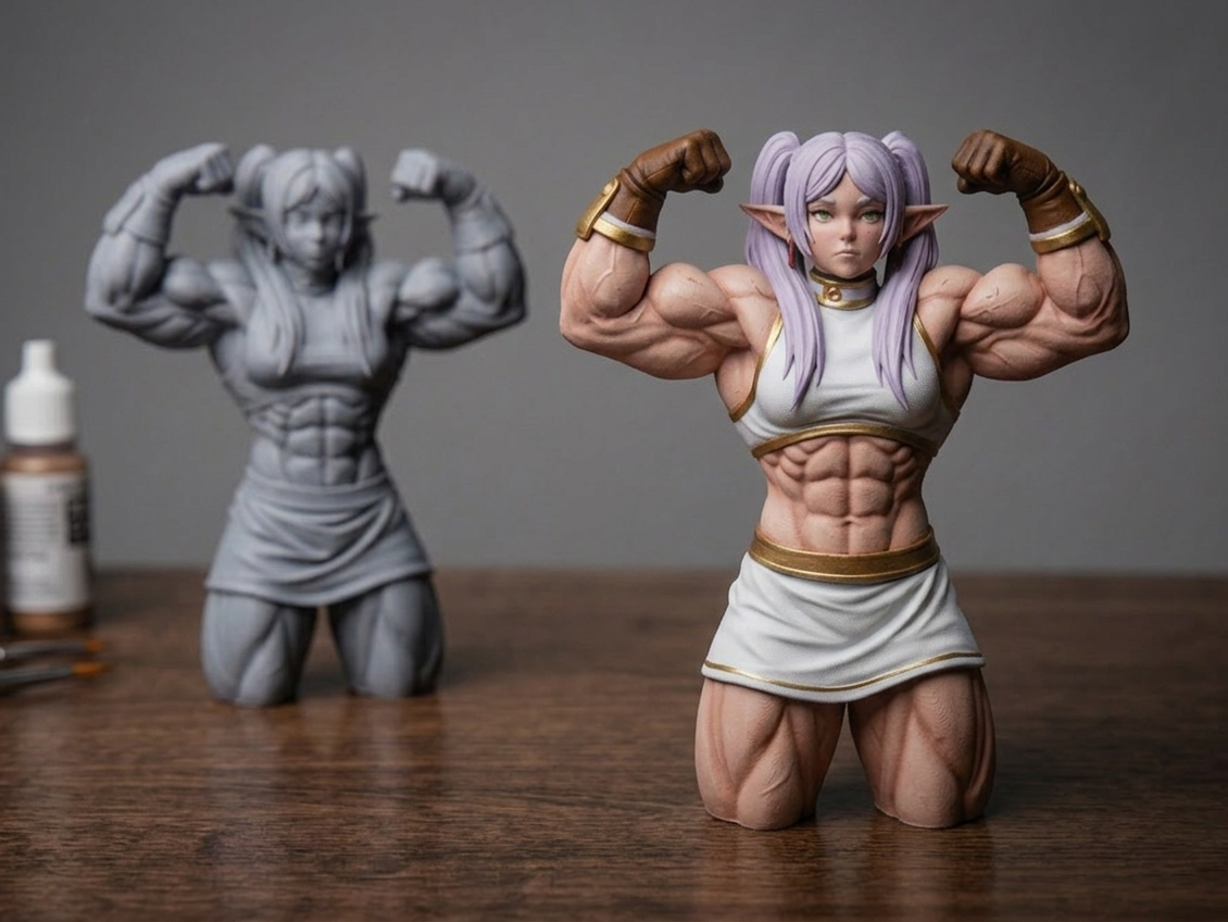 Frieren - Shredded and muscular
