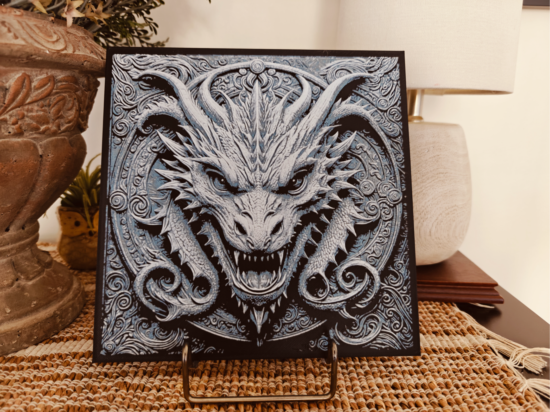 High Relief Dragon Portrait