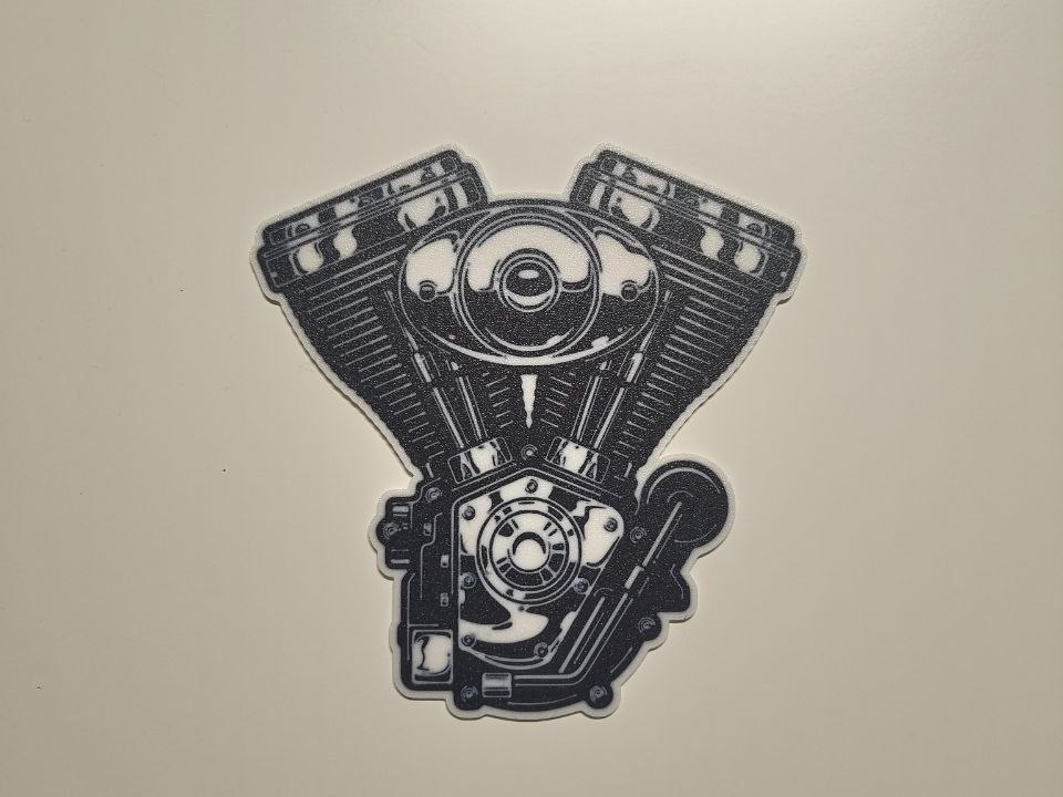 V-Twin Engine Block - Old School - wall art