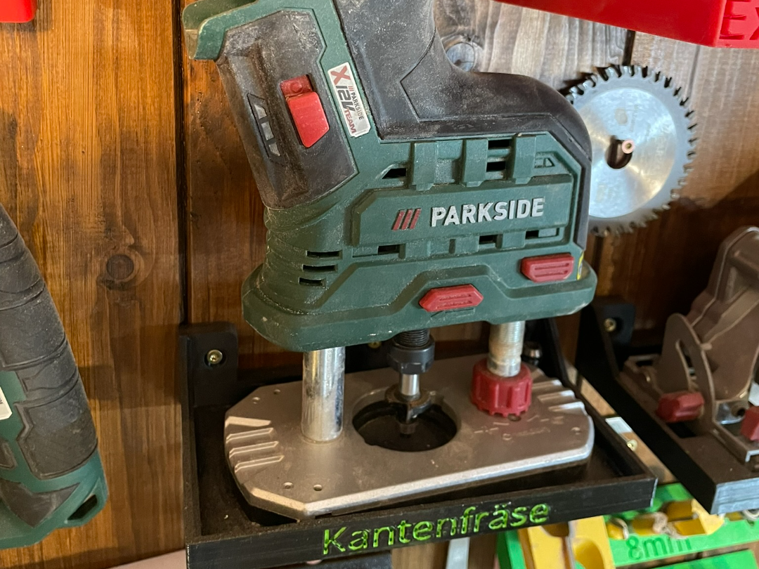 Wandhalter Parkside 12v Kantenfräse Oberfräse