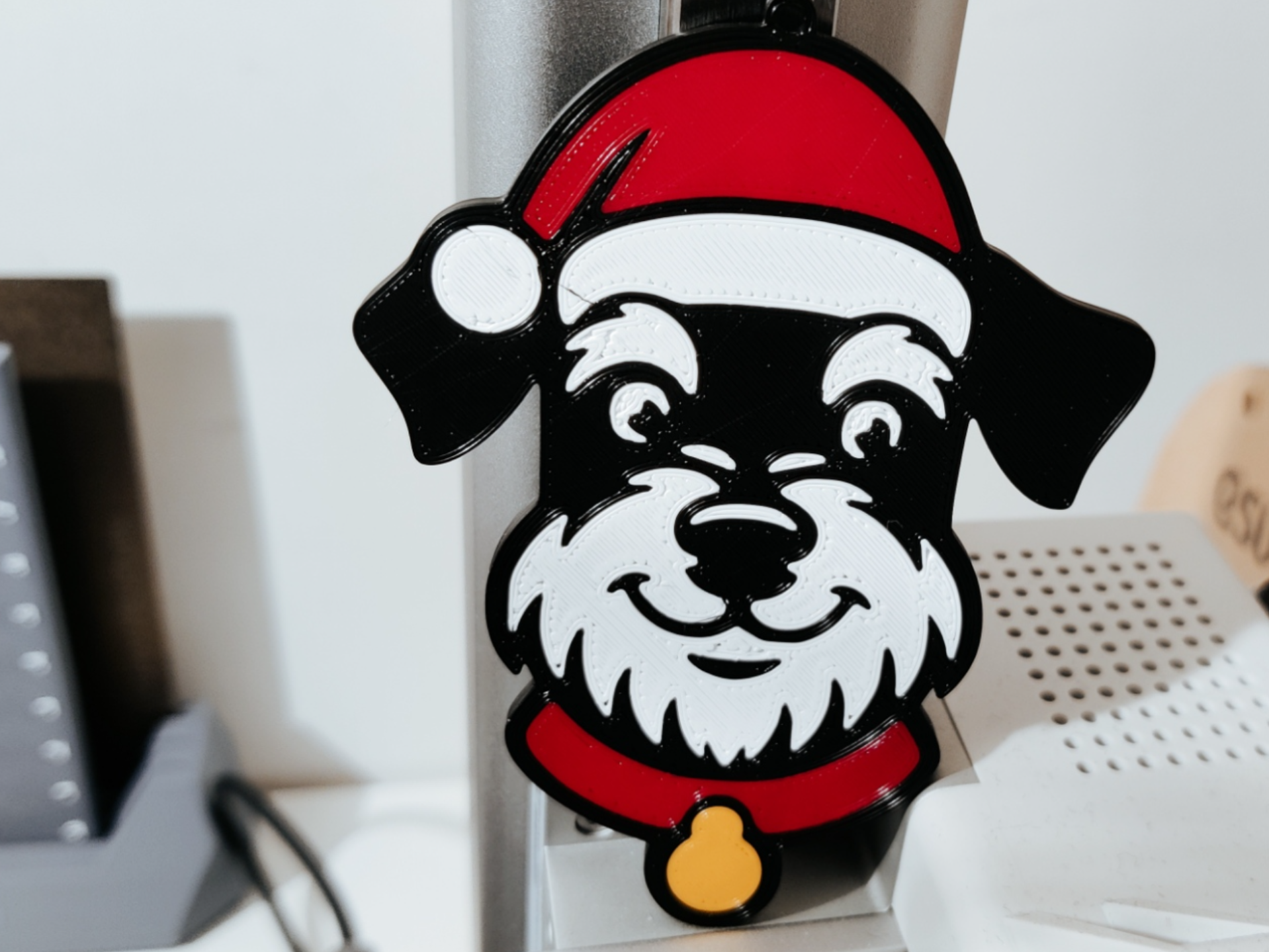 Schnauzer Christmas ornament