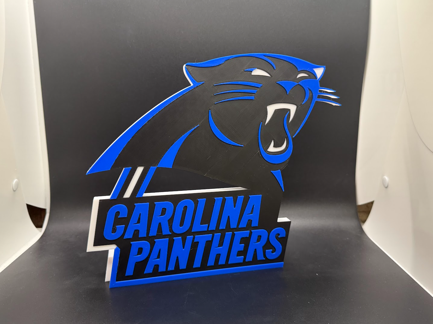 Carolina Panthers Logo Stand or WallArt