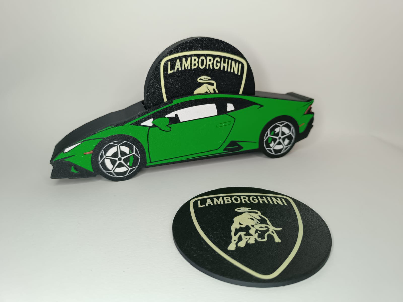 Lamborghini coaster with holder