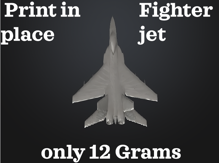 Print in place fighrterjet