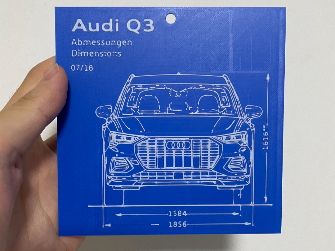Audi Q3 blueprint