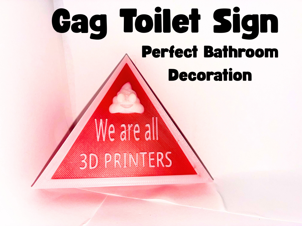 Gag Toilet Sign